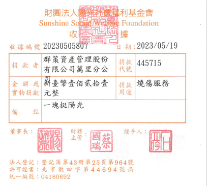 群策資產管理股份有限公司萬里分公司