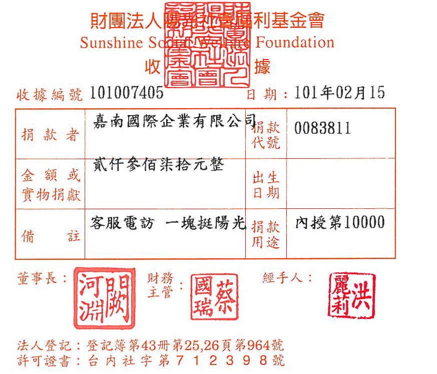 嘉南國際企業有限公司-電訪